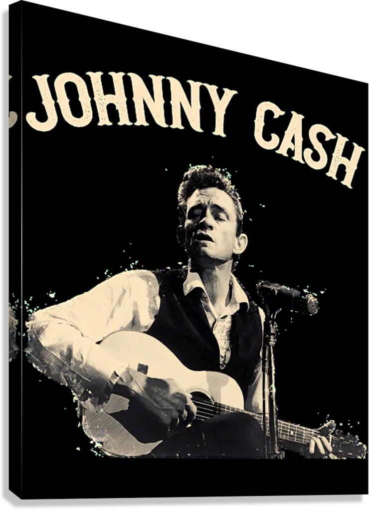 Johnny Cash 65 Canvas Print