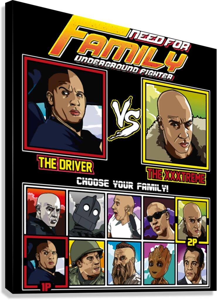 Fast and furious 2 Canvas Print