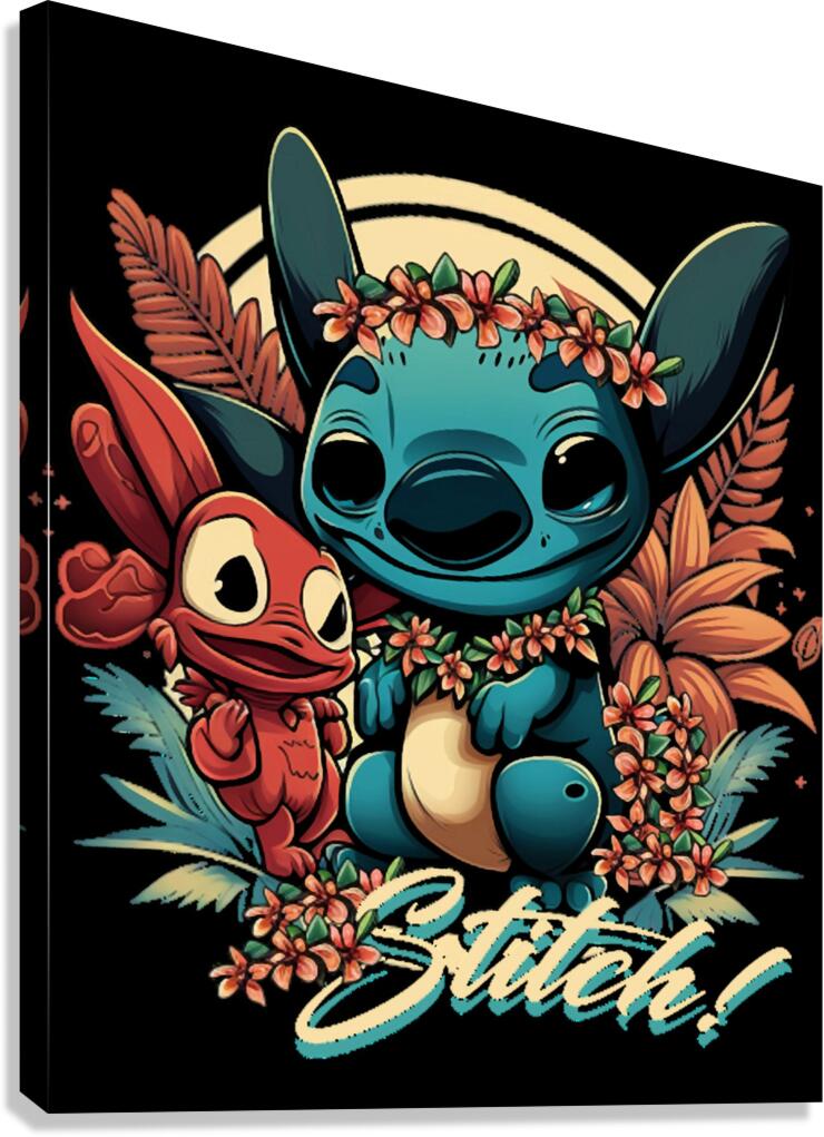 Lilo & Stitch 8 Canvas Print