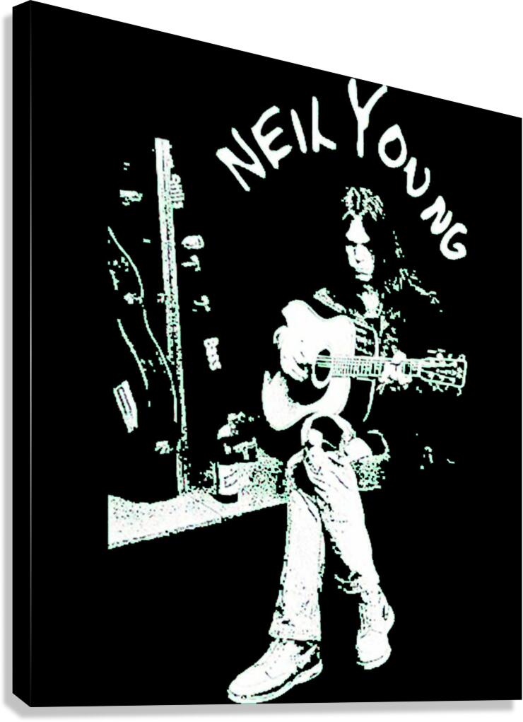 Neil Young 45 Canvas Print
