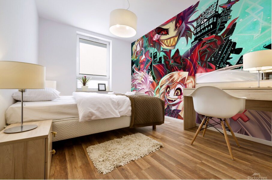 hazbin hotel Mural print