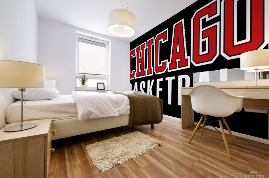 Chicago Basketball Mural print