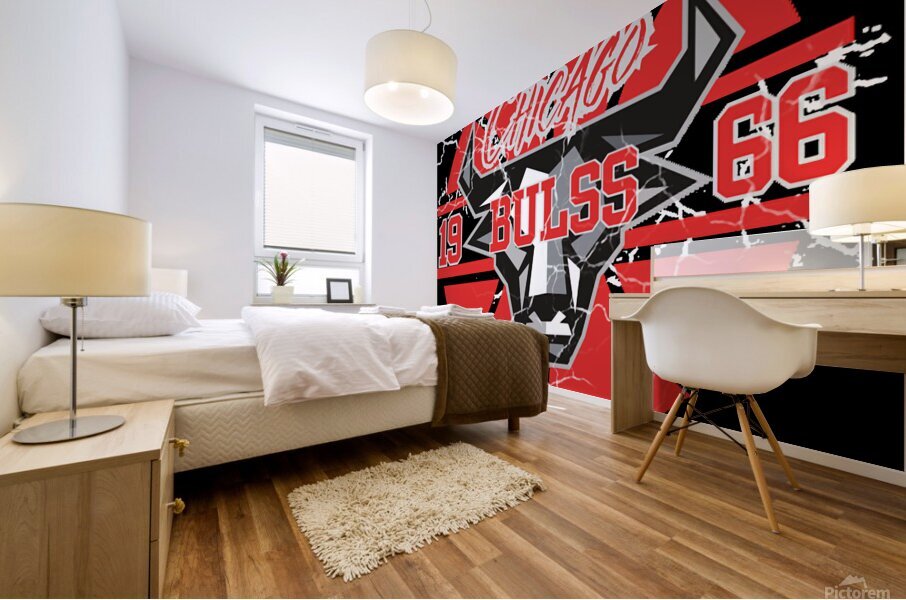 chicago bulls Mural print