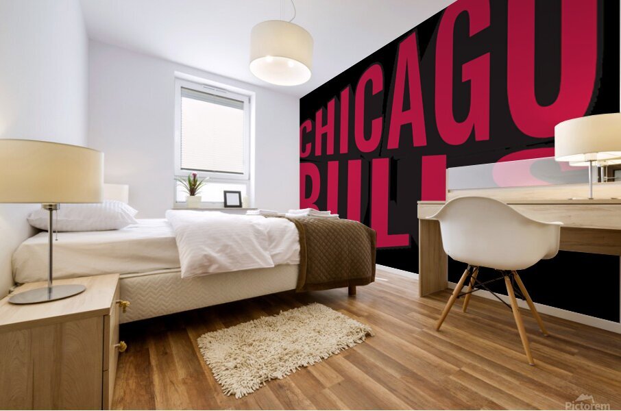 chicago basketball Mural print