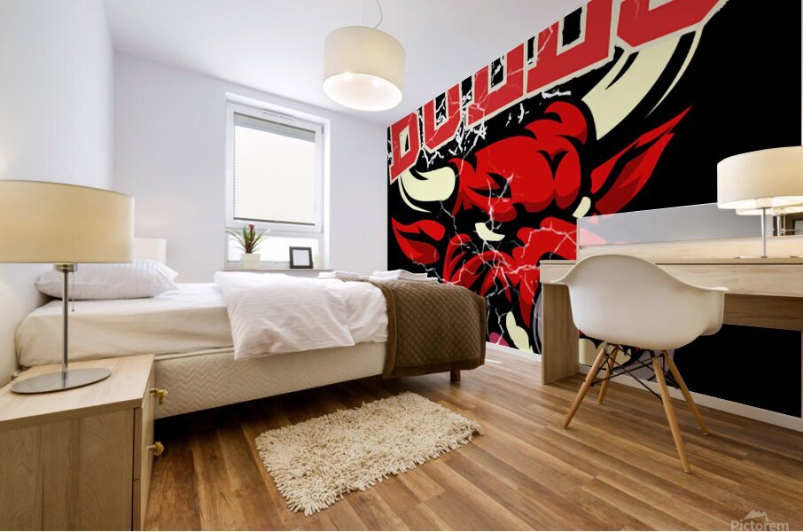 chicago bulls Mural print