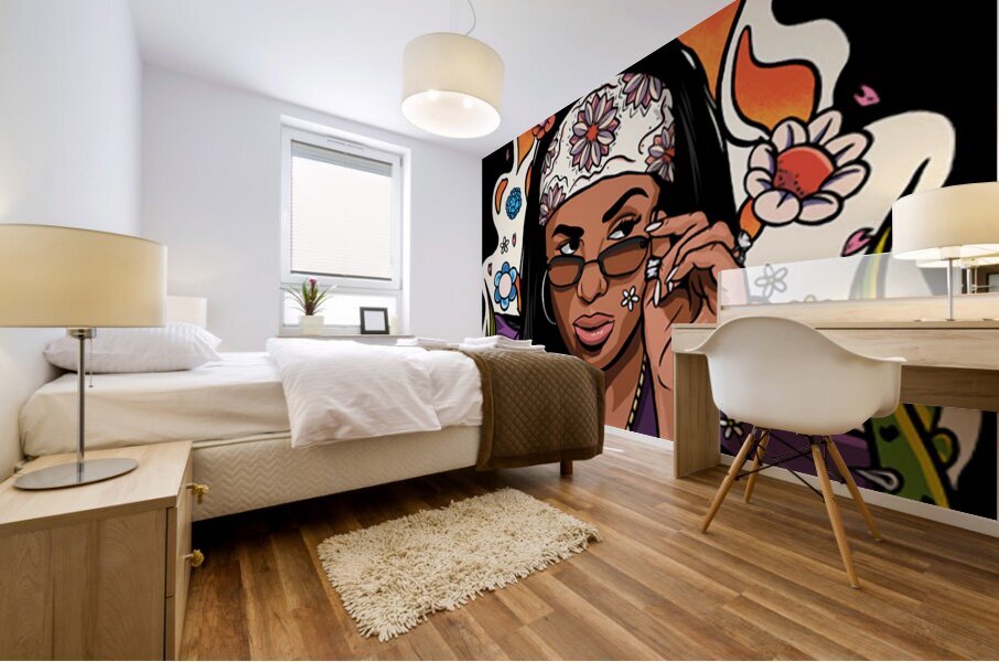 Aaliyah Mural print