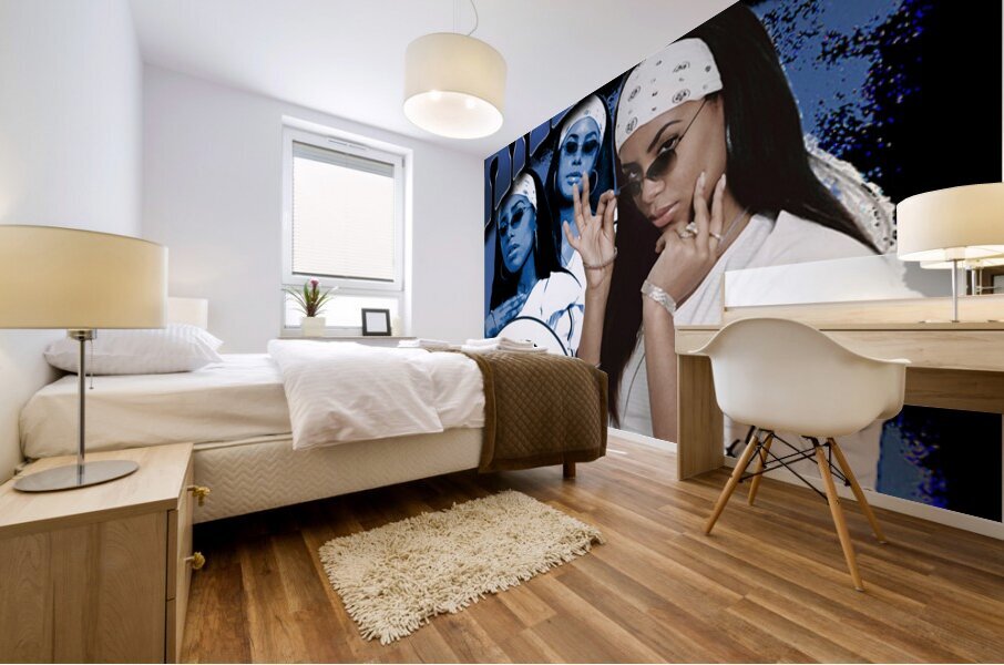 Aaliyah Mural print