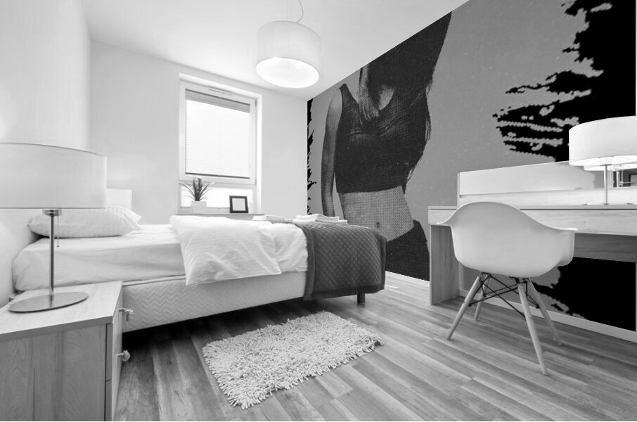 Aaliyah Retro Mural print