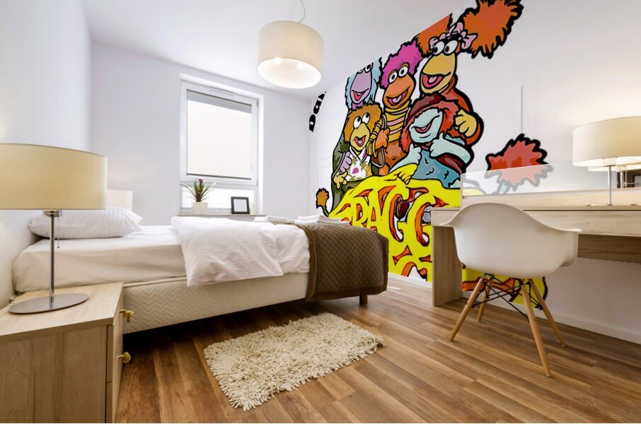 fraggle 7 Mural print