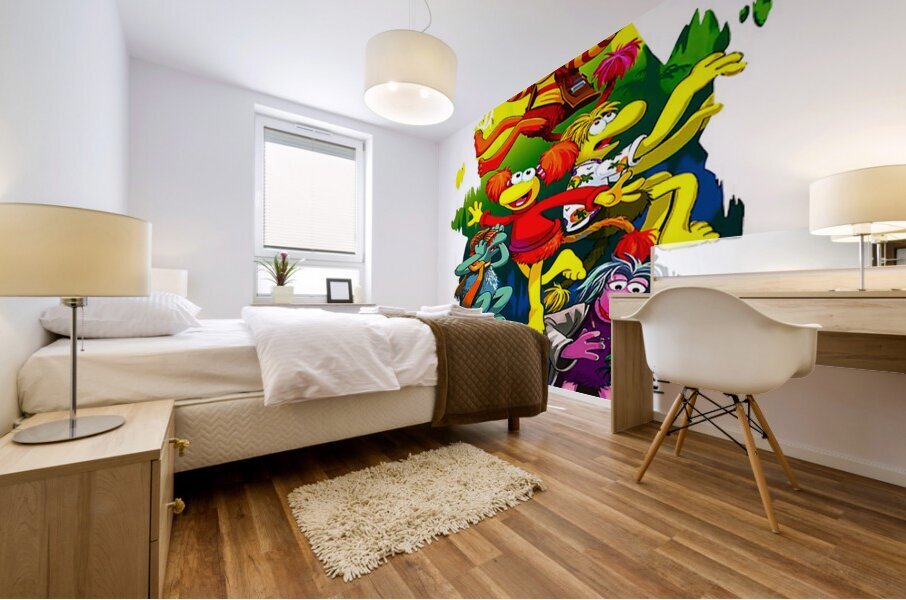 fraggle 53 Mural print