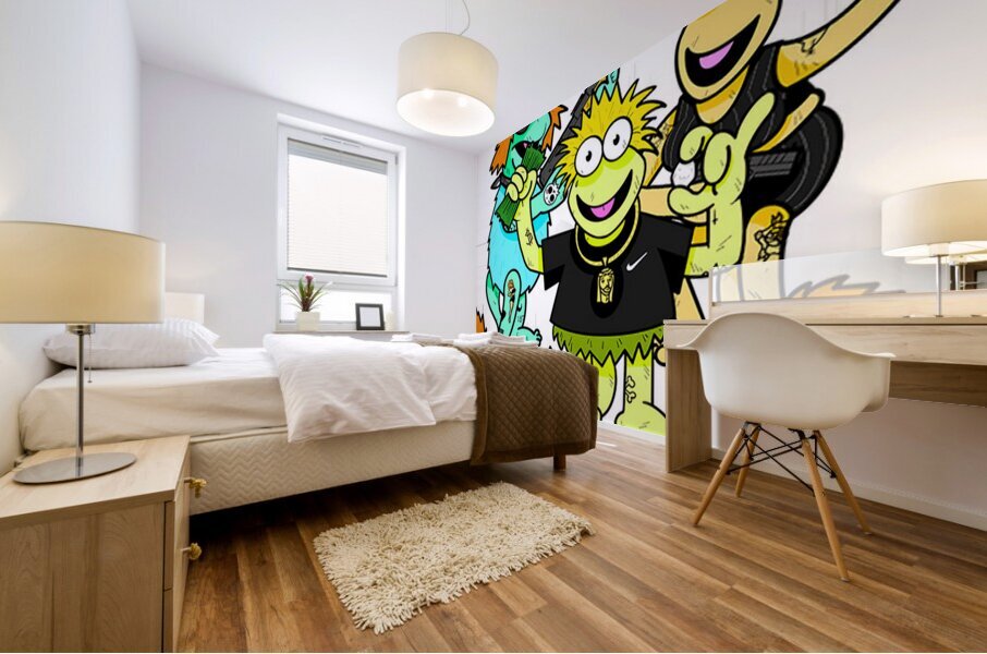 fraggle 58 Mural print