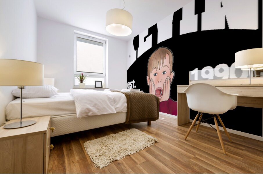home alone 19 Mural print