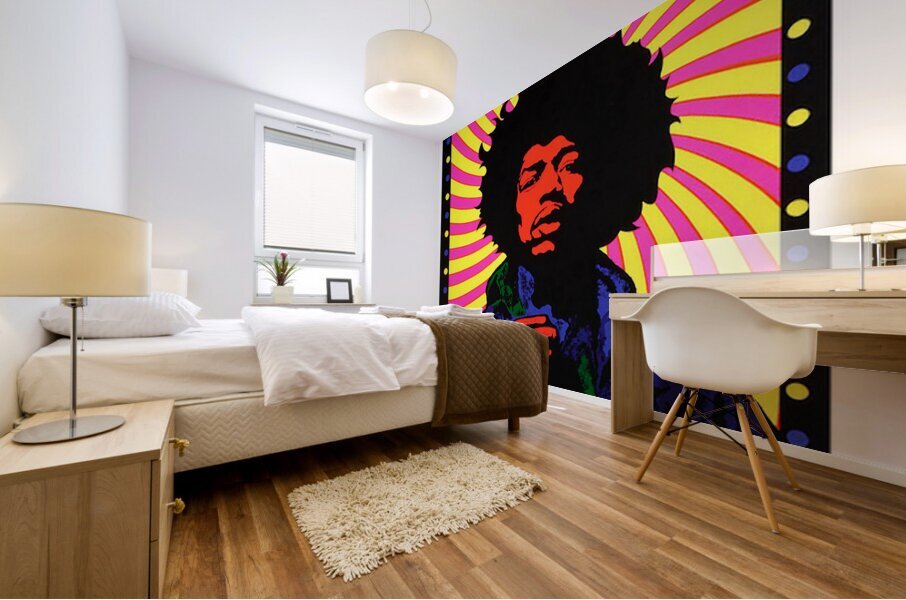 Jimi Hendrix 2 Mural print
