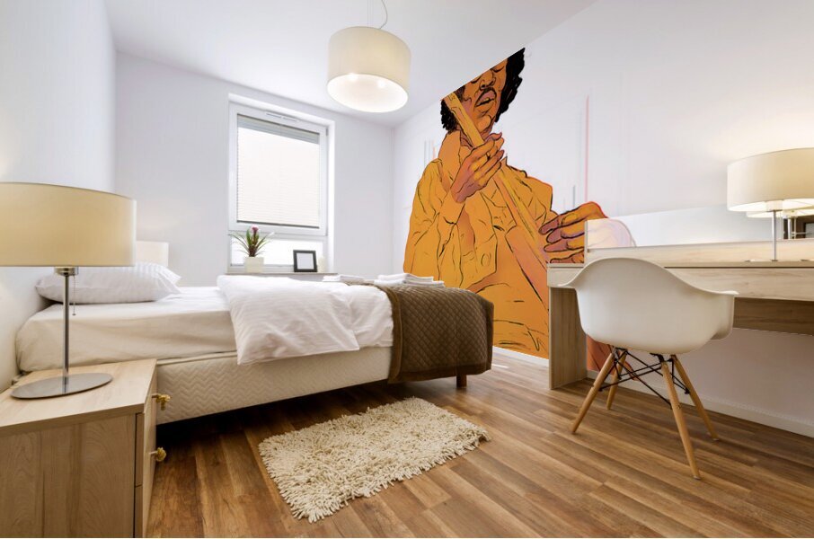 Jimi Hendrix 7 Mural print