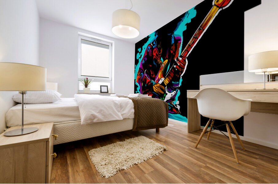 Jimi Hendrix 9 Mural print