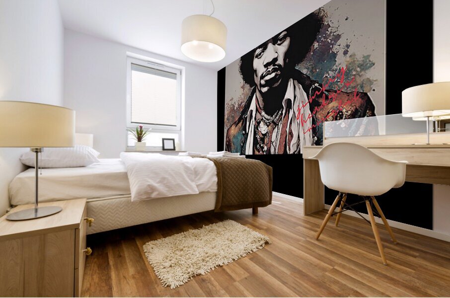 Jimi Hendrix 11 Mural print