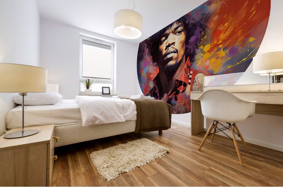 Jimi Hendrix 18 Mural print