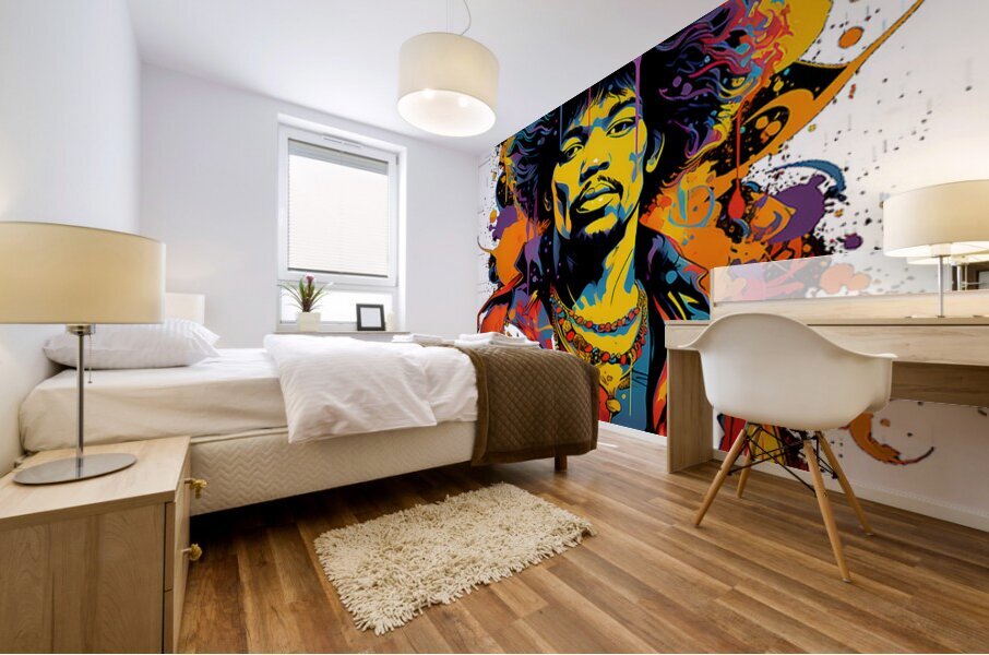 Jimi Hendrix 19 Mural print