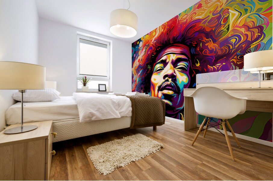 Jimi Hendrix 21 Mural print