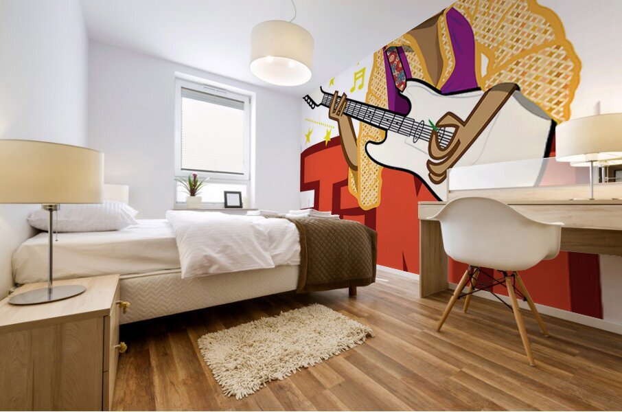 Jimi Hendrix 24 Mural print