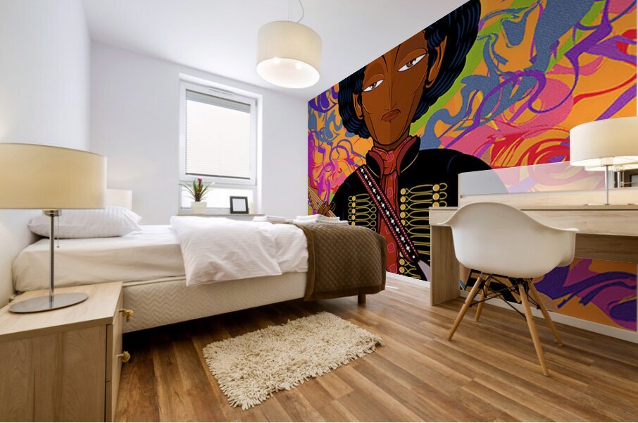Jimi Hendrix 32 Mural print