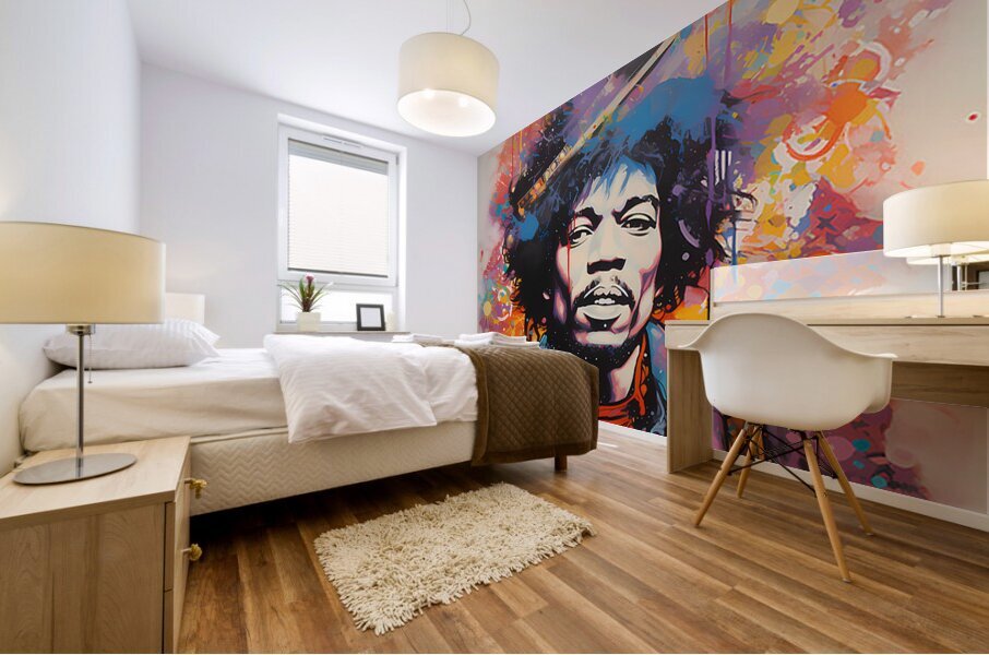 Jimi Hendrix 38 Mural print
