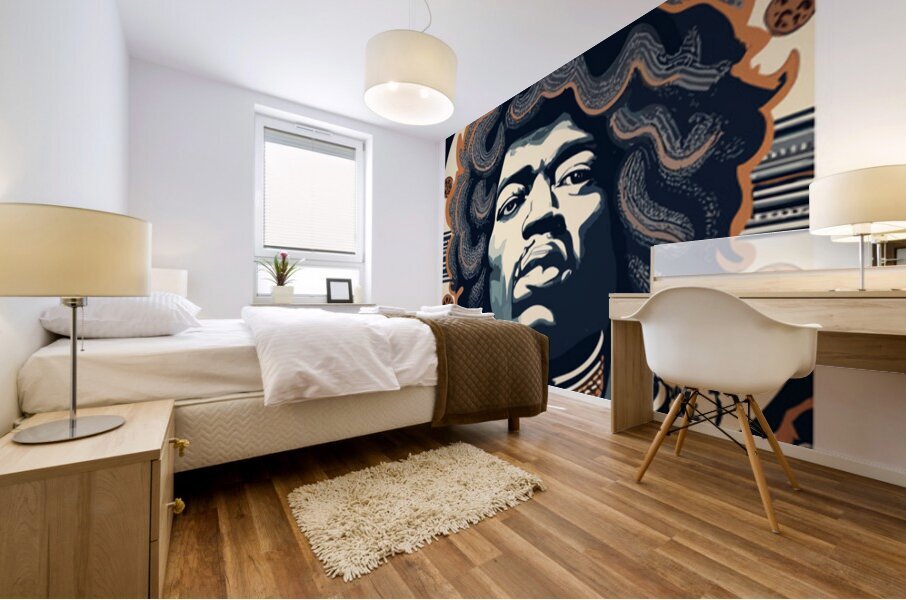 Jimi Hendrix 42 Mural print