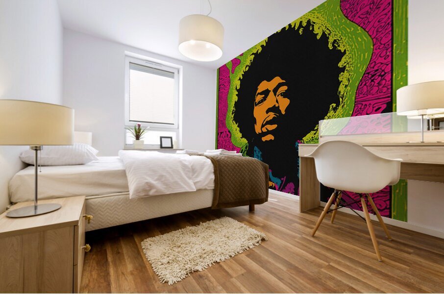 Jimi Hendrix 47 Mural print