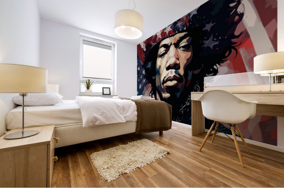 Jimi Hendrix 50 Mural print