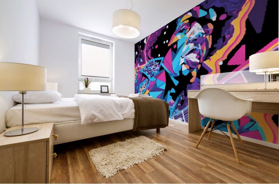 Jimi Hendrix 53 Mural print