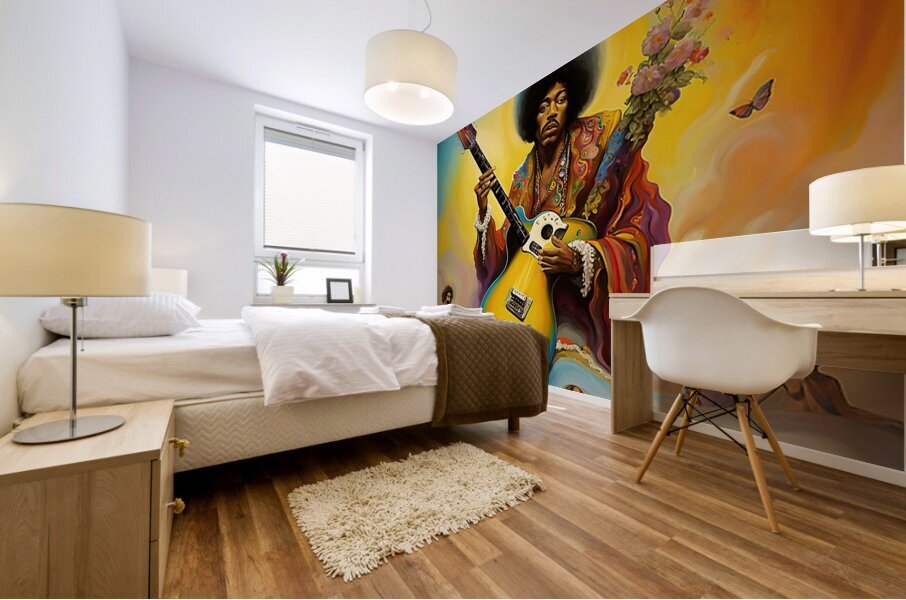 Jimi Hendrix 54 Mural print
