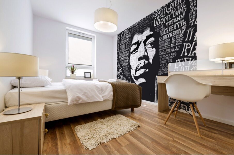 Jimi Hendrix 56 Mural print