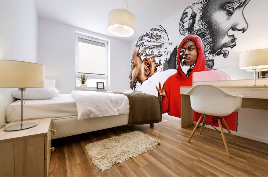 kendrick lamar 27 Mural print