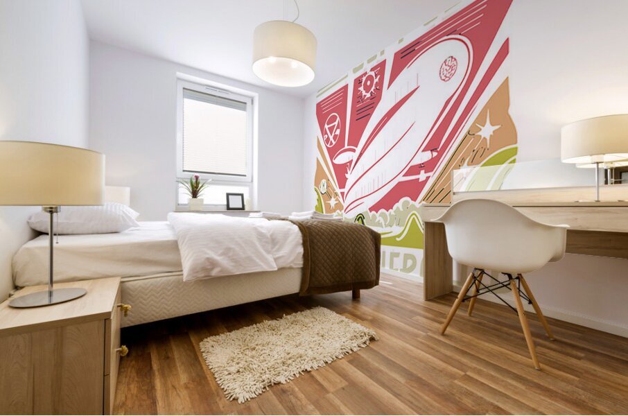 Led Zeppelin 9 Mural print
