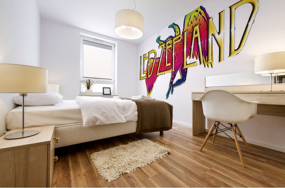Led Zeppelin 45 Mural print