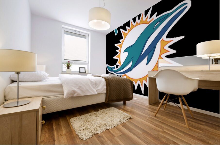 miami dolphins 2 Mural print