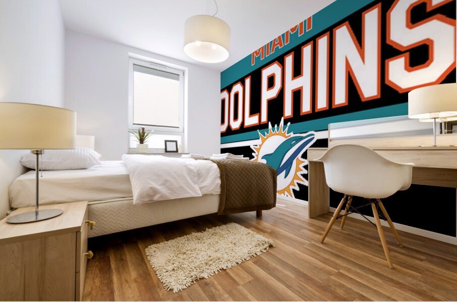 miami dolphins 13 Mural print