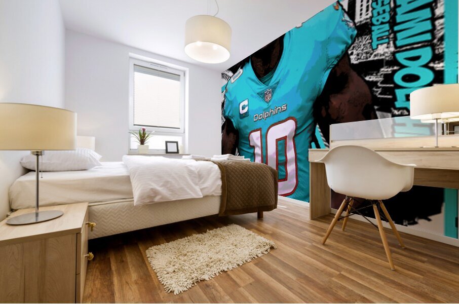 miami dolphins 17 Mural print