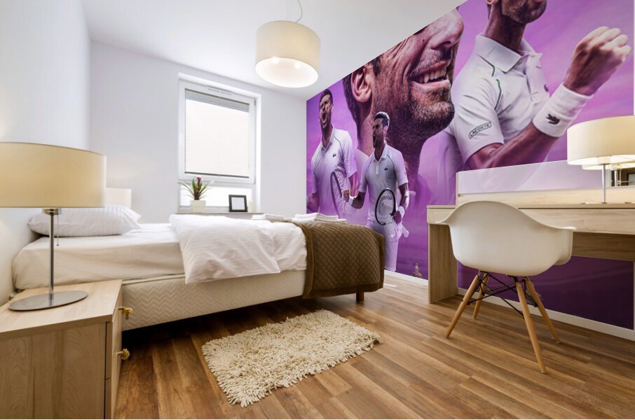 novak djokovic 55 Mural print