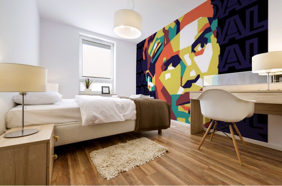 rafael nadal 14 Mural print