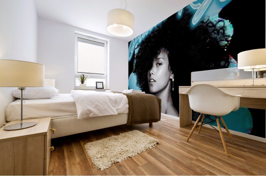 Alicia Keys 4 Mural print