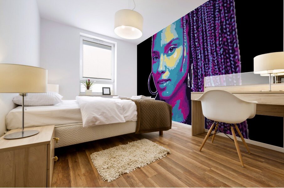 Alicia Keys 12 Mural print