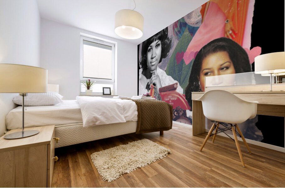Aretha Franklin 3 Mural print
