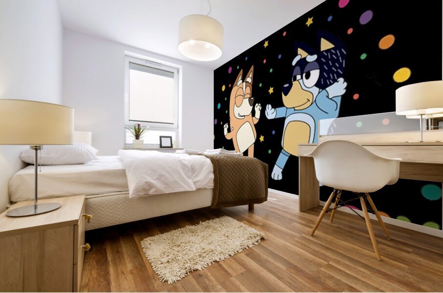 Bluey 3 Mural print