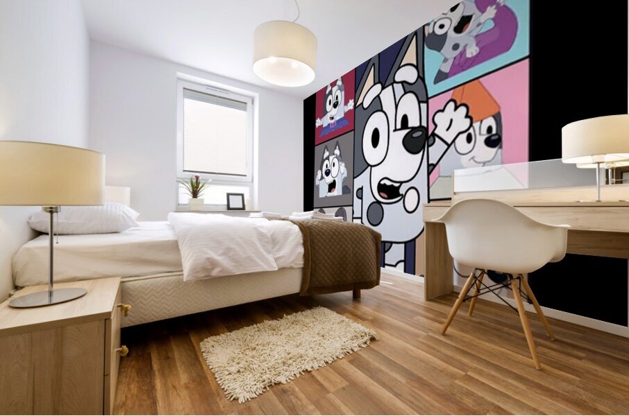 Bluey 7 Mural print