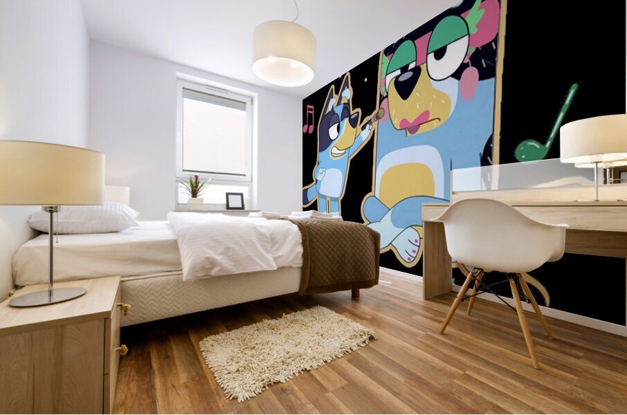 Bluey 40 Mural print