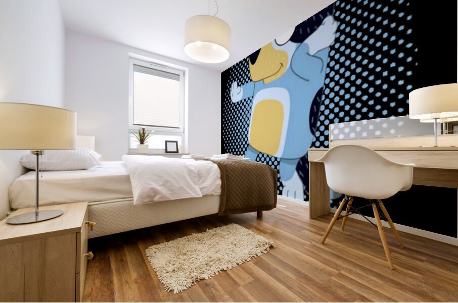 Bluey 55 Mural print
