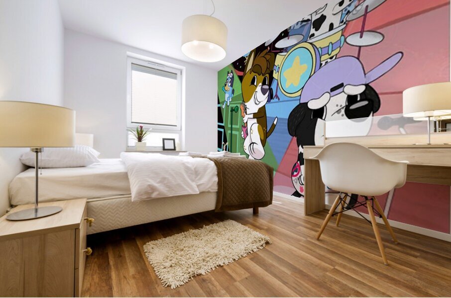 Bluey 58 Mural print