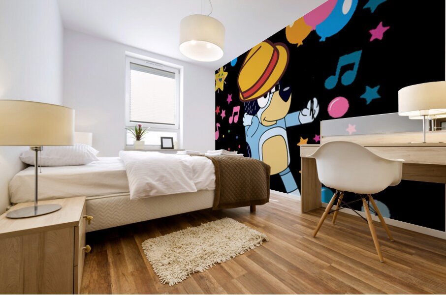Bluey 4 Mural print