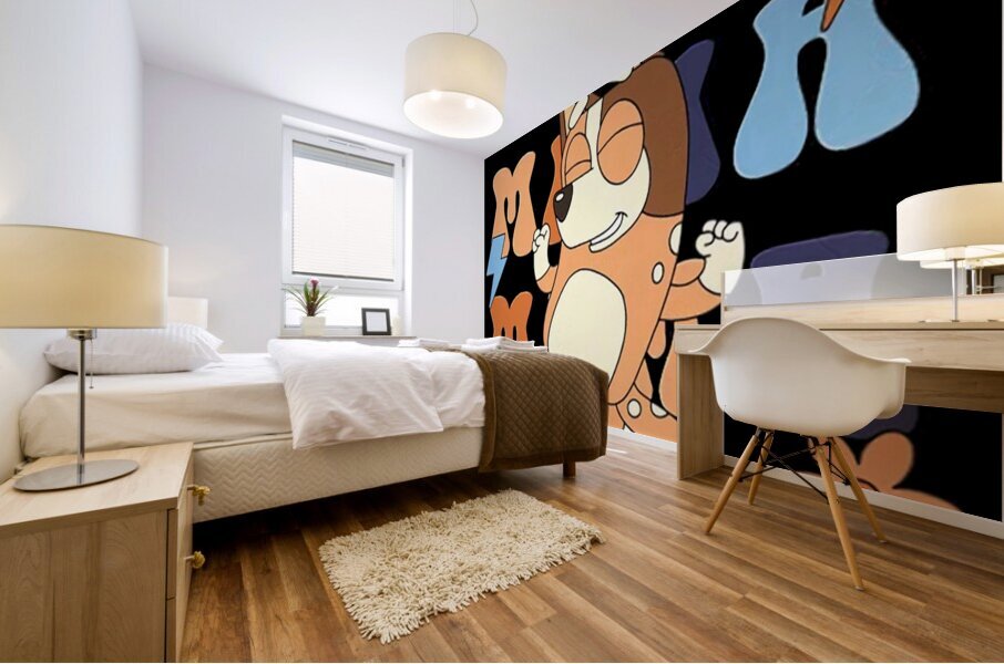 Bluey 6 Mural print